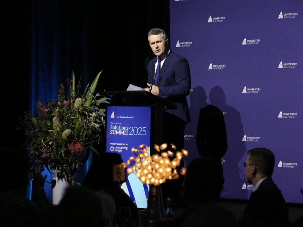 Clare addresses universities as election looms