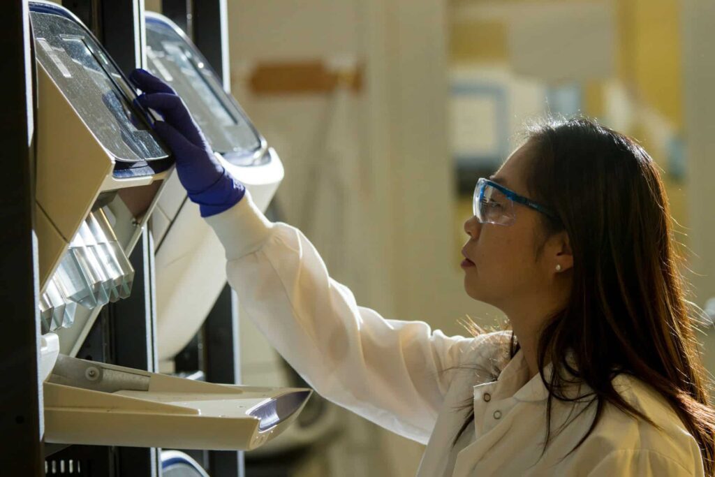 Scientist in a research lab.