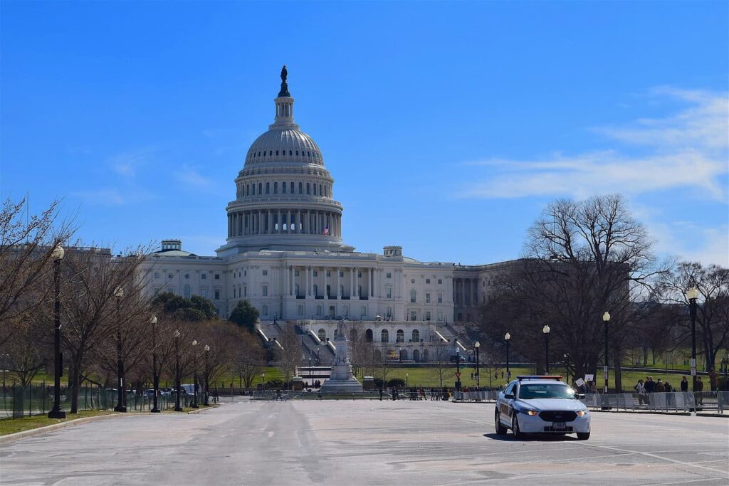 US congress building, Washington DC.