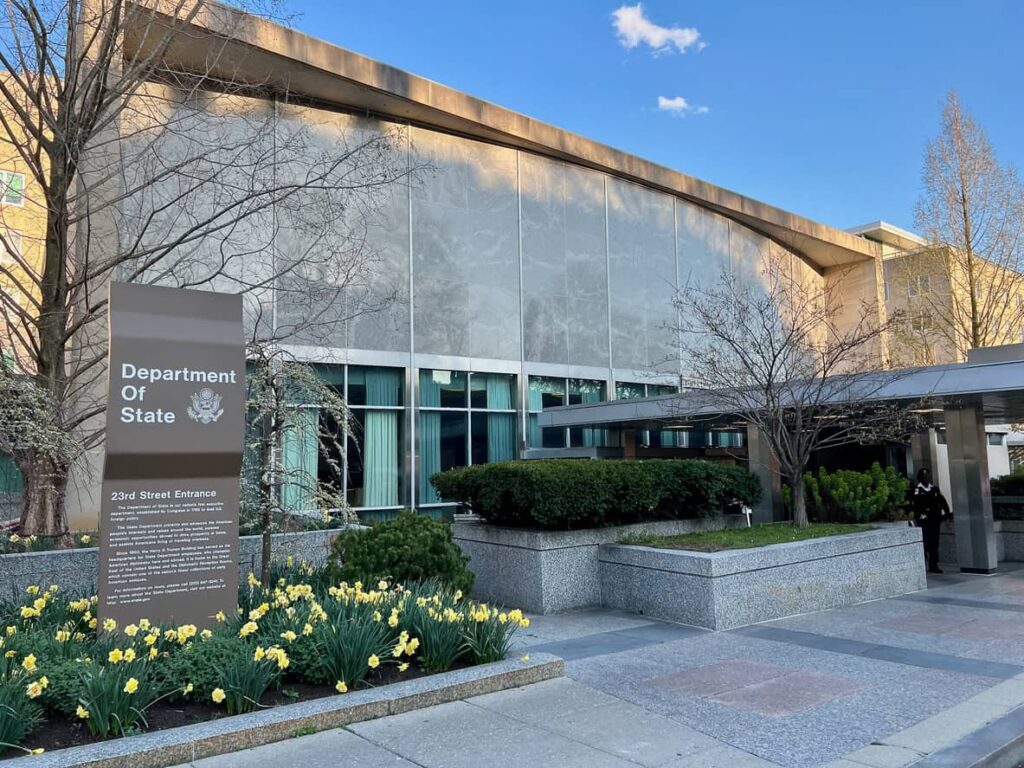 US state department building in Washington DC.
