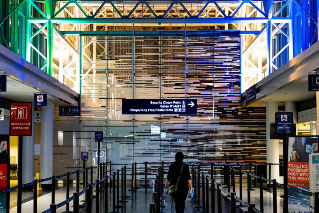 Arrivals at airport